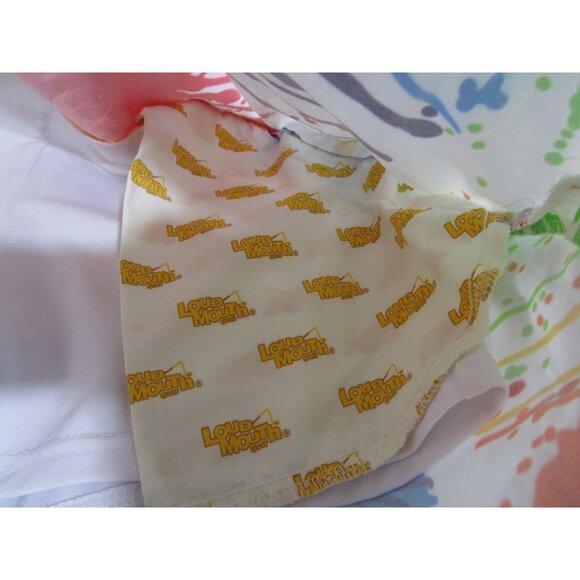 Loudmouth Ladies Splash Art Skort Golf US 8 Bright Paint Splatter Drop Cloth GUC - Picture 15 of 15